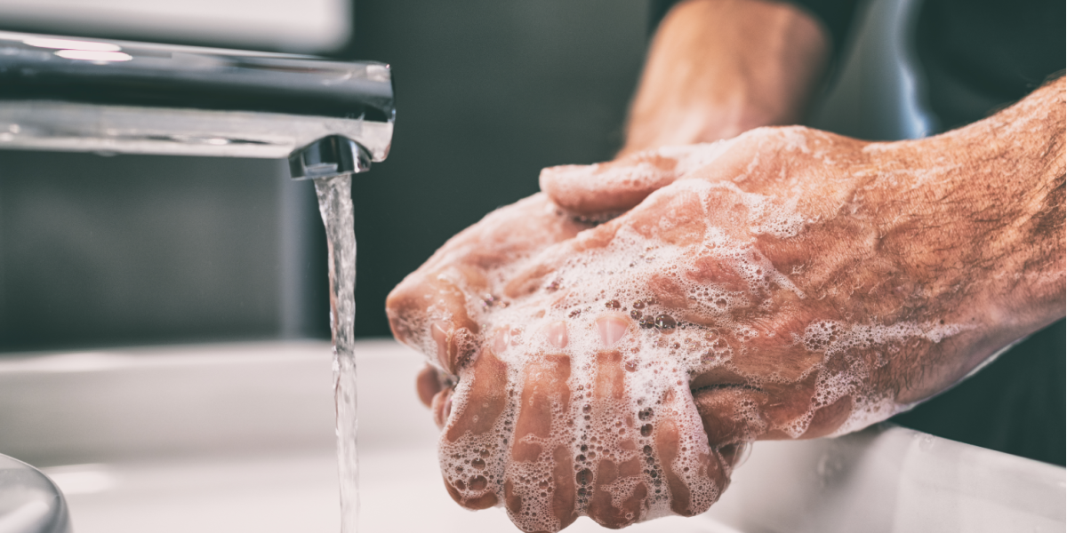 Handproblemen door handen wassen